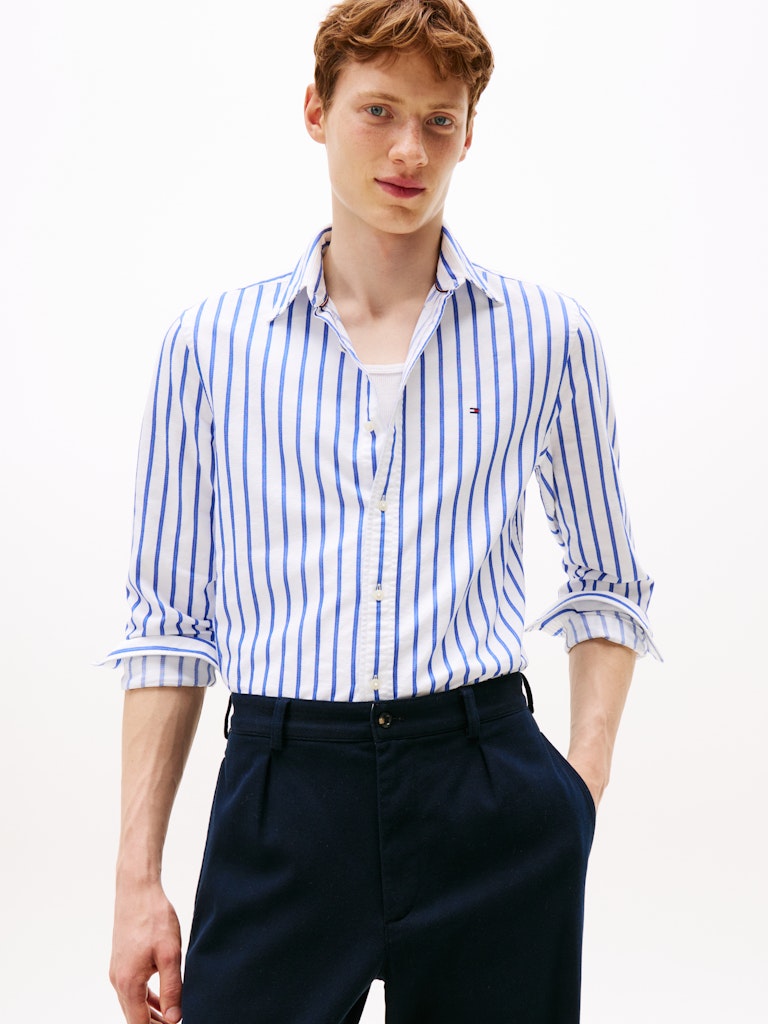 Tommy Hilfiger Erkek Oxford Normal Kesim Bej Gömlek