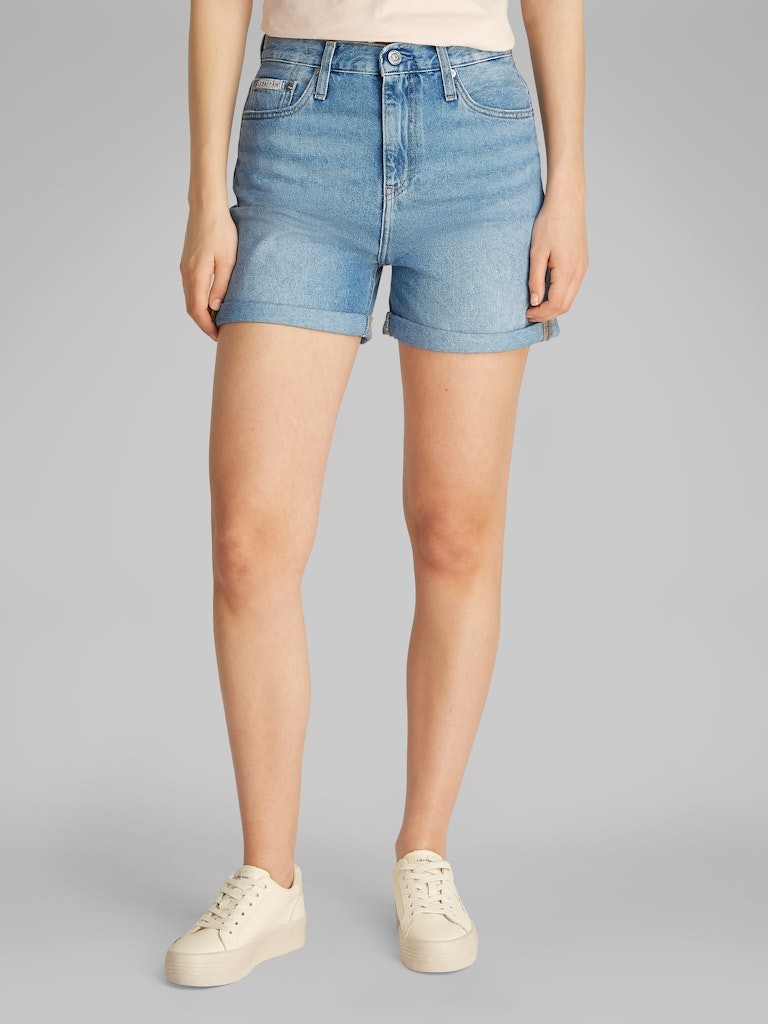 Calvin Klein Denim Mavi Kadın 5 Cep Mom Şort - J20J2251521AA