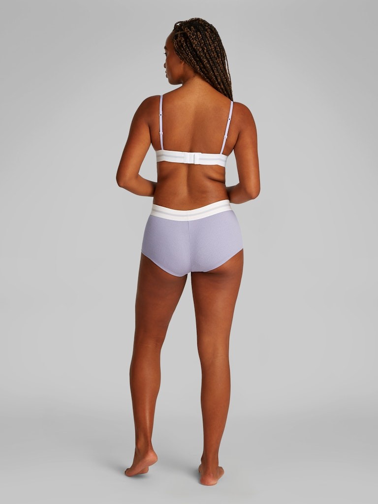 Calvin Klein Modal Mor Kadın Üçgen Bralet - LV00QF8248WBN