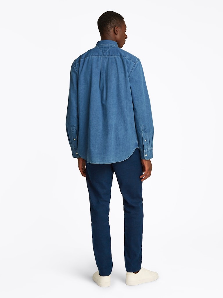 Tommy Hilfiger Denim Mavi Erkek Uzun Kollu Gömlek - MW0MW381340GZ
