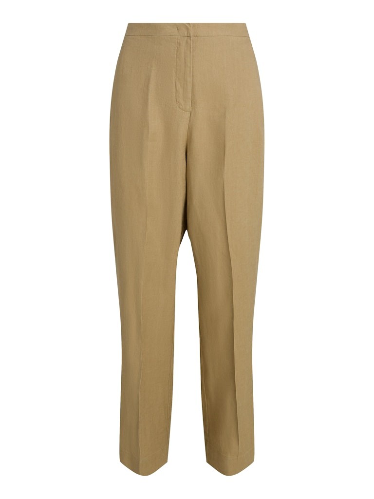 Tommy Hilfiger Keten Bej Kadın Comfort Pantolon - WW0WW46823AEH