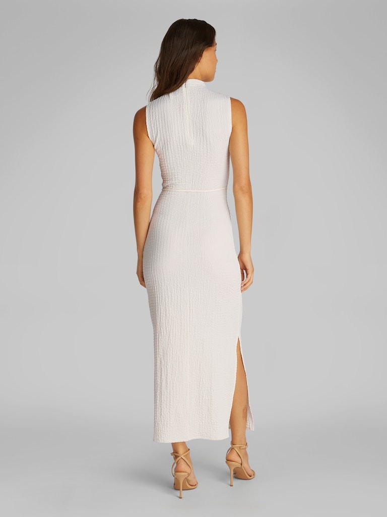 Calvin Klein Pamuk Beyaz Kadın Kolsuz Elbise - K20K208304YAS