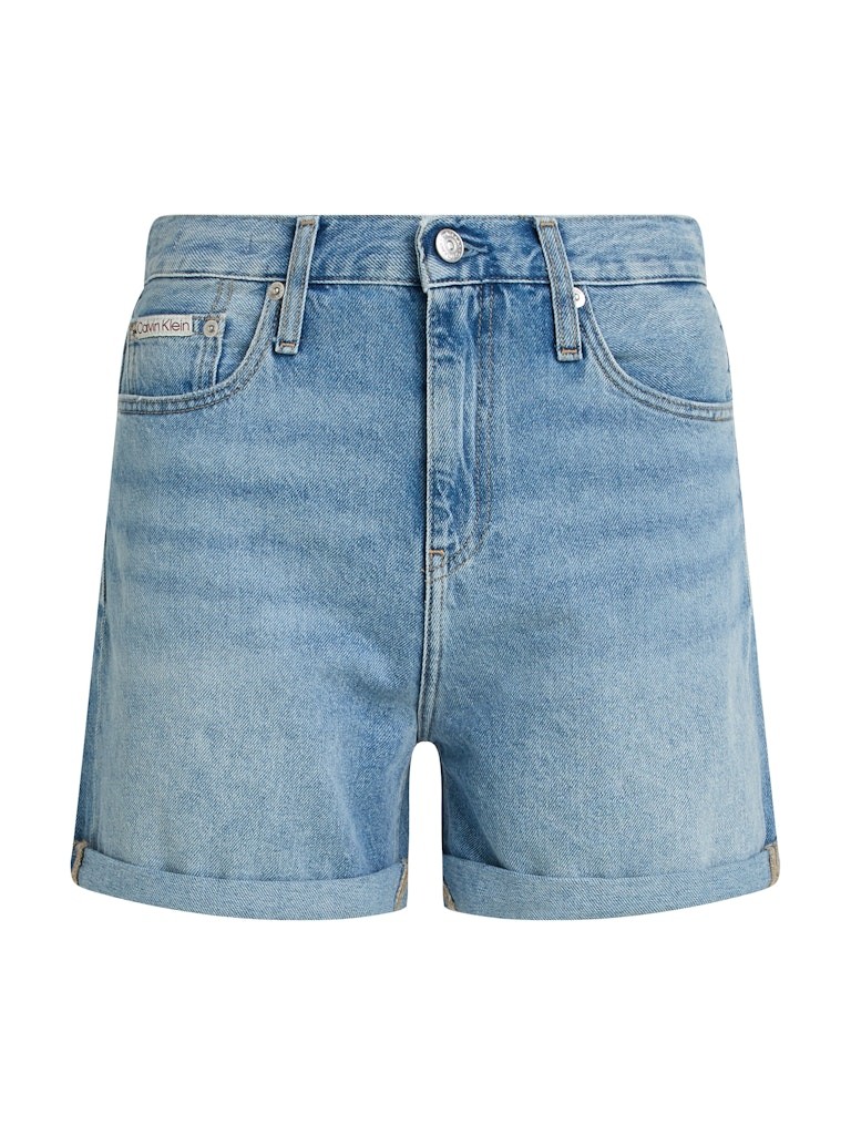 Calvin Klein Denim Mavi Kadın 5 Cep Mom Şort - J20J2251521AA