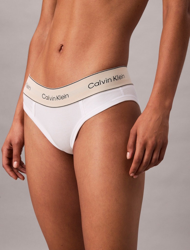 Calvin Klein Kadın Beyaz Pamuk Külot Bikini  Boxer