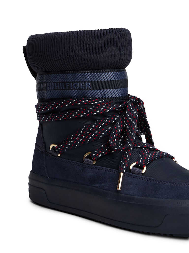 Tommy Hilfiger Kadın Lacivert Kısa Kar Botu