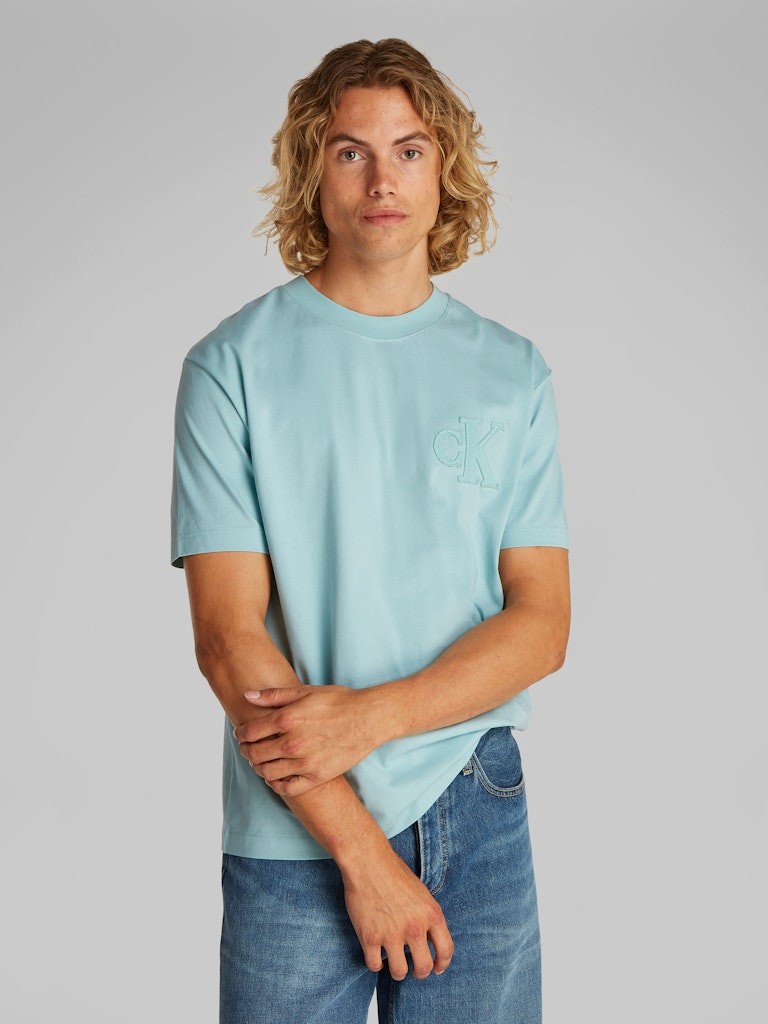 Calvin Klein Rejeneratif Pamuk Yeşil Erkek Kısa Kollu T-Shirt