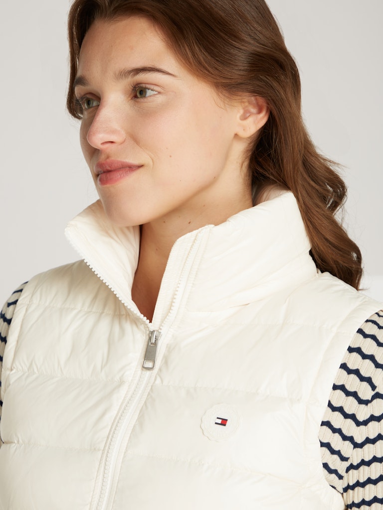 Tommy Hilfiger Kadın Kaztüğü Beyaz Yelek