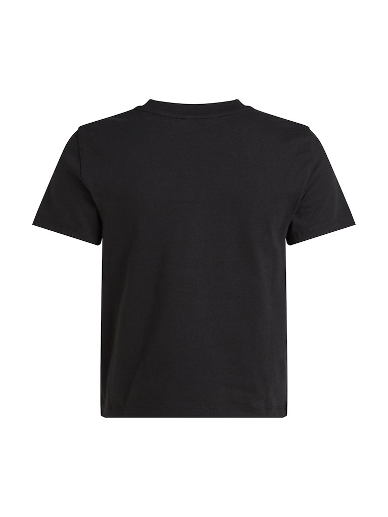Calvin Klein Rejeneratif Pamuk Siyah Kadın Kısa Kollu Baby Tee T-Shirt - J20J225524BEH