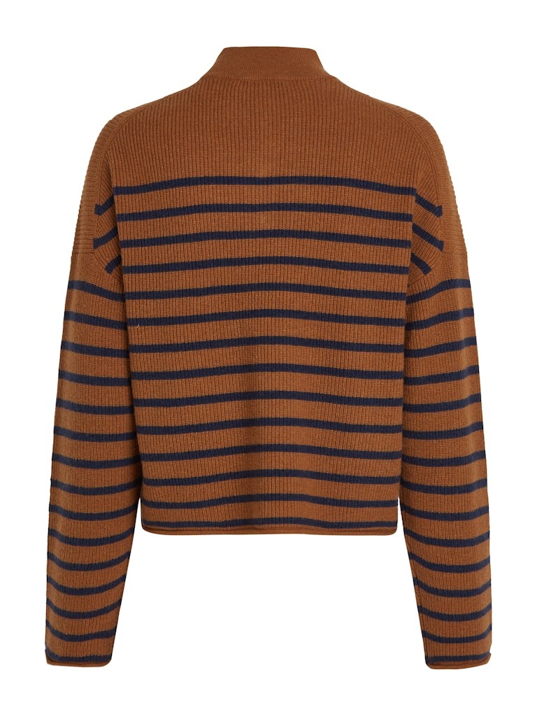 Tommy Hilfiger Pamuk Kahverengirengi Kadın Uzun Kollu Düğmeli Triko - WW0WW449810BO