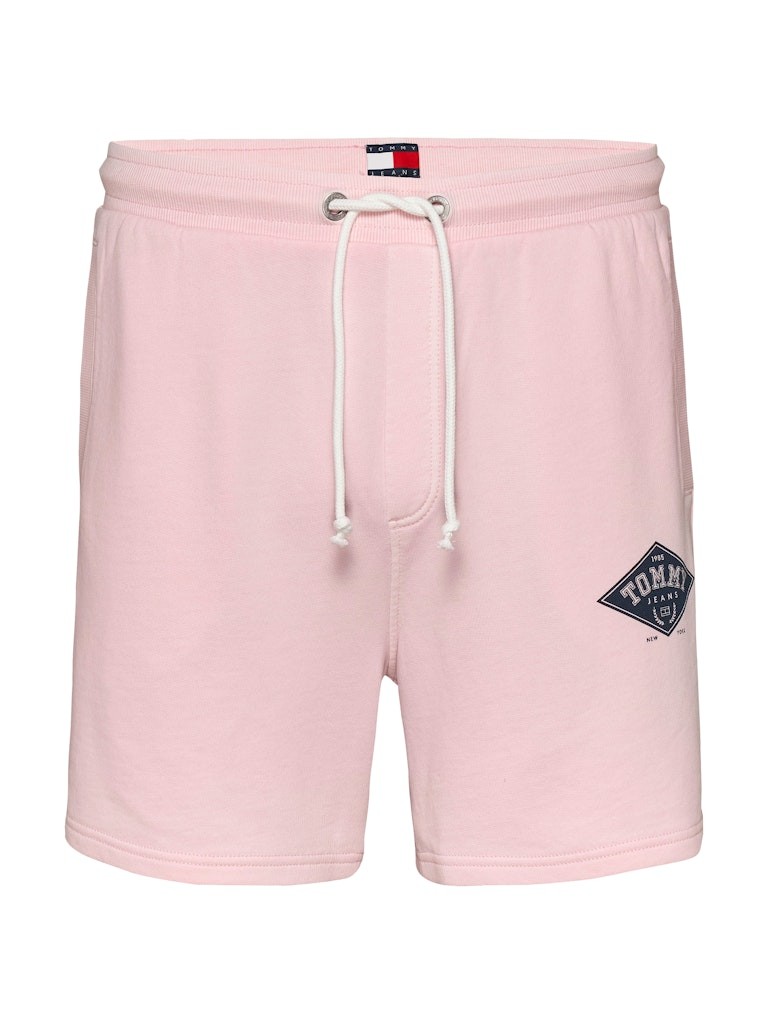 Tommy Hilfiger Rejeneratif Pamuk PEMBE Erkek Sweat Şort - DM0DM20936TH3