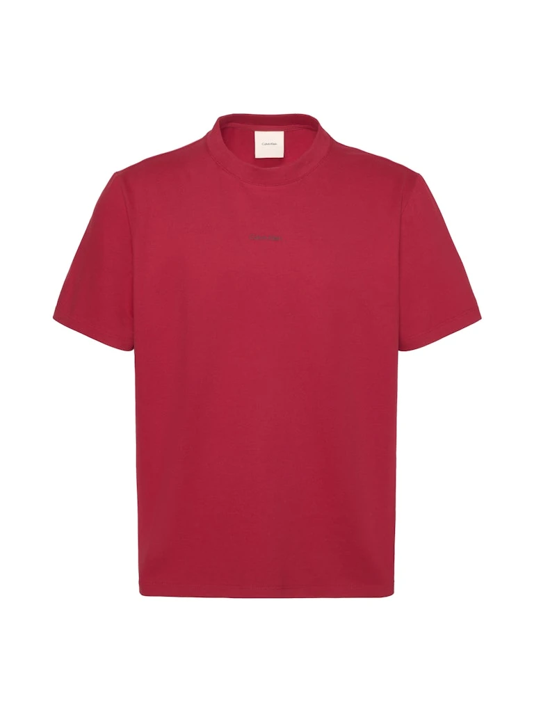 Calvin Klein Erkek Kırmızı Pamuk O Yaka Kısa Kolu T-Shirt