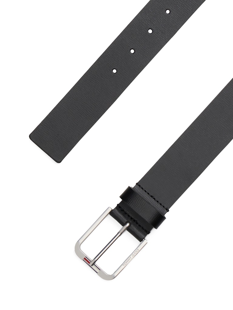 Tommy Hilfiger Erkek Standart 4 cm Siyah Kemer