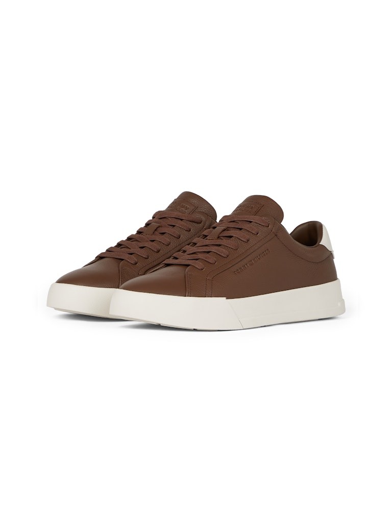 Tommy Hilfiger Kahverengirengi Erkek Kısa Taban Sneakers - FM0FM05324GV0