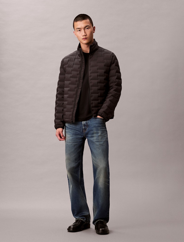 Calvin Klein Erkek Siyah Puffer Mont