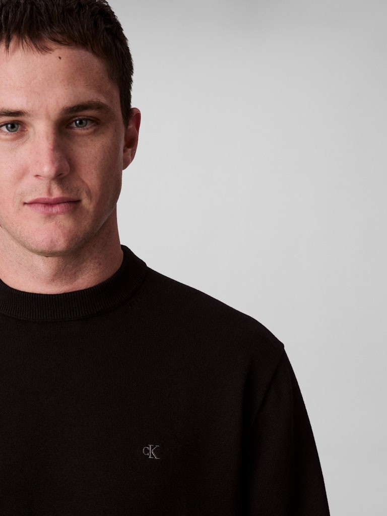 Calvin Klein Erkek Siyah O Yaka Triko