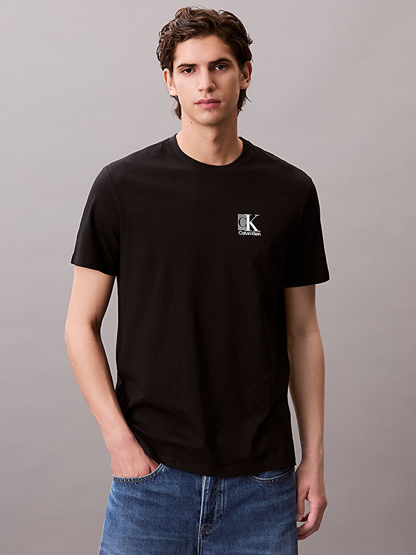 Calvin Klein Erkek Siyah 30s T-shirt