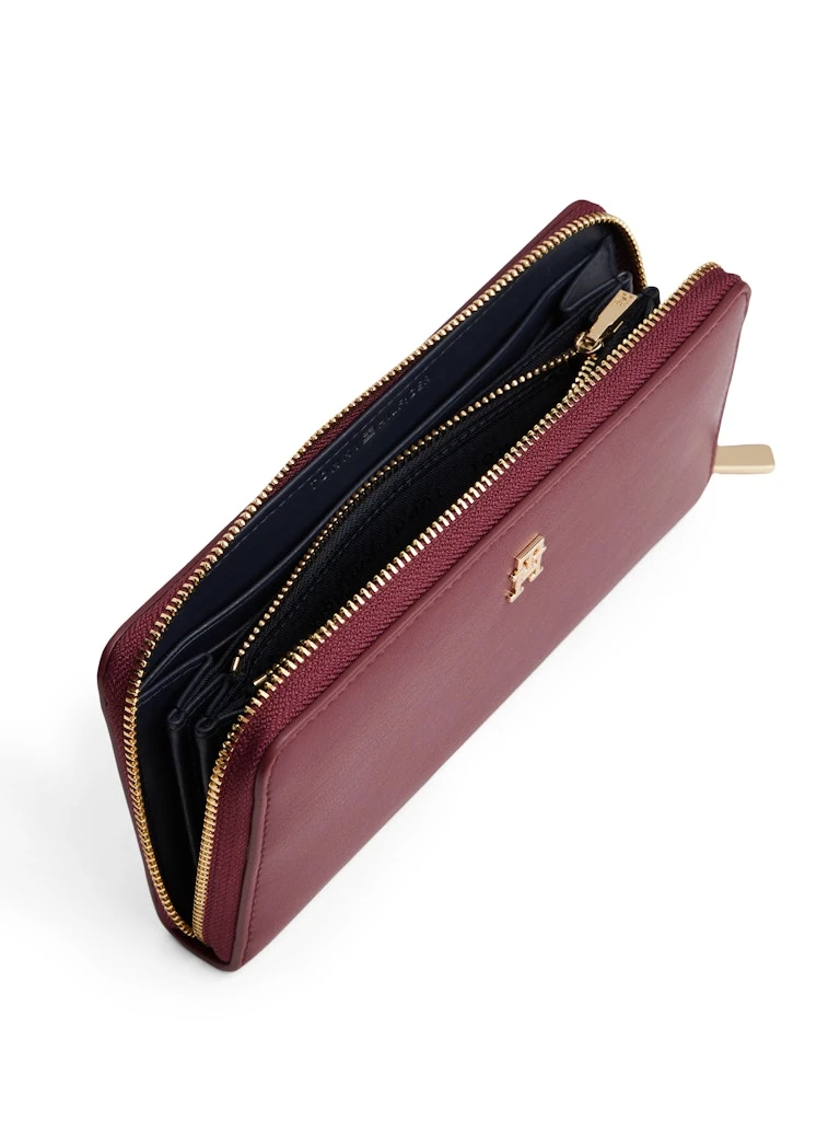 Tommy Hilfiger Kadın Fermuarlı Bordo Cüzdan