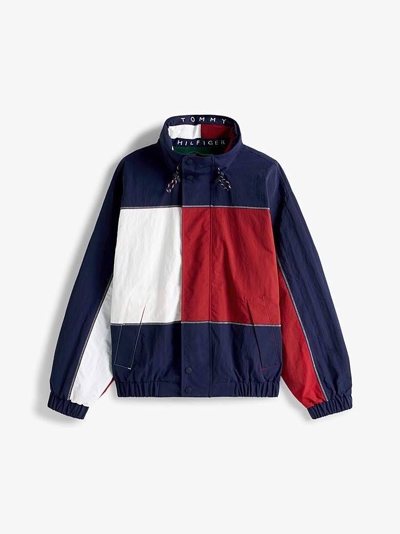 Tommy Hilfiger Poliamid Yeşil Erkek Yelkenci Çift Taraflı Ceket - MN0MN00006L6K