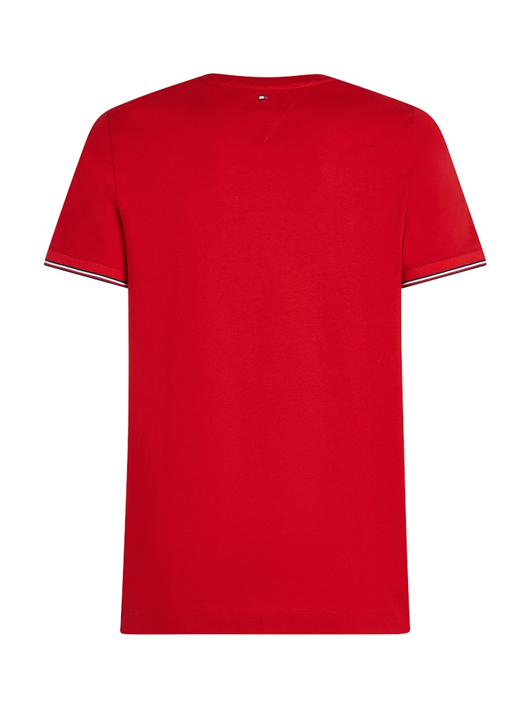 Tommy Hilfiger Rejeneratif Pamuklu Kırmızı Erkek T-Shirt