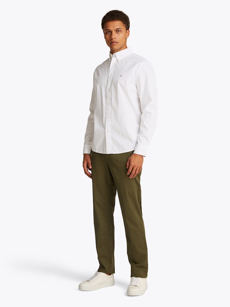 Tommy Hilfiger Erkek Regular Fit Beyaz Gömlek - MW0MW39988YBR