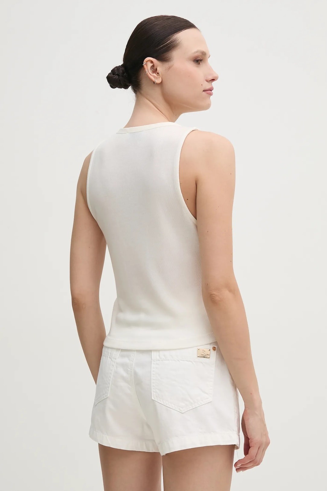Calvin Klein Liyosel Beyaz Kadın Kolsuz Hırka - J20J225316YAS