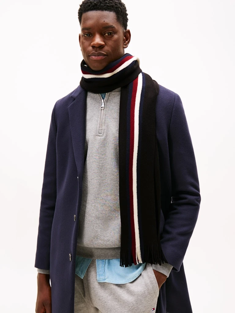 Tommy Hilfiger Erkek Siyah Şal