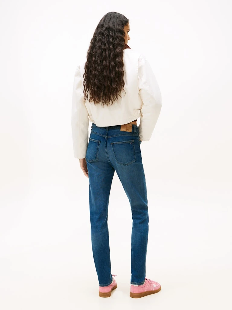 Tommy Hilfiger Kadın Mavi  Dar Kesim Lucy Jean Pantolon