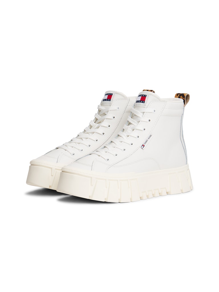Tommy Hilfiger Kadın Yarım Boğazlı Beyaz Sneakers