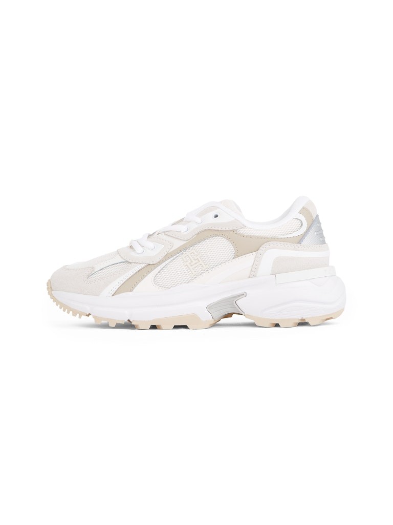 Tommy Hilfiger Bej Kadın Kalın Taban Sneakers - FW0FW083850F7