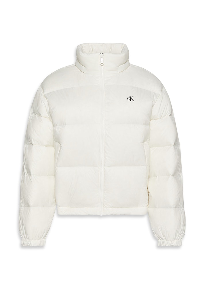 Calvin Klein Kadın Beyaz Puffer Mont
