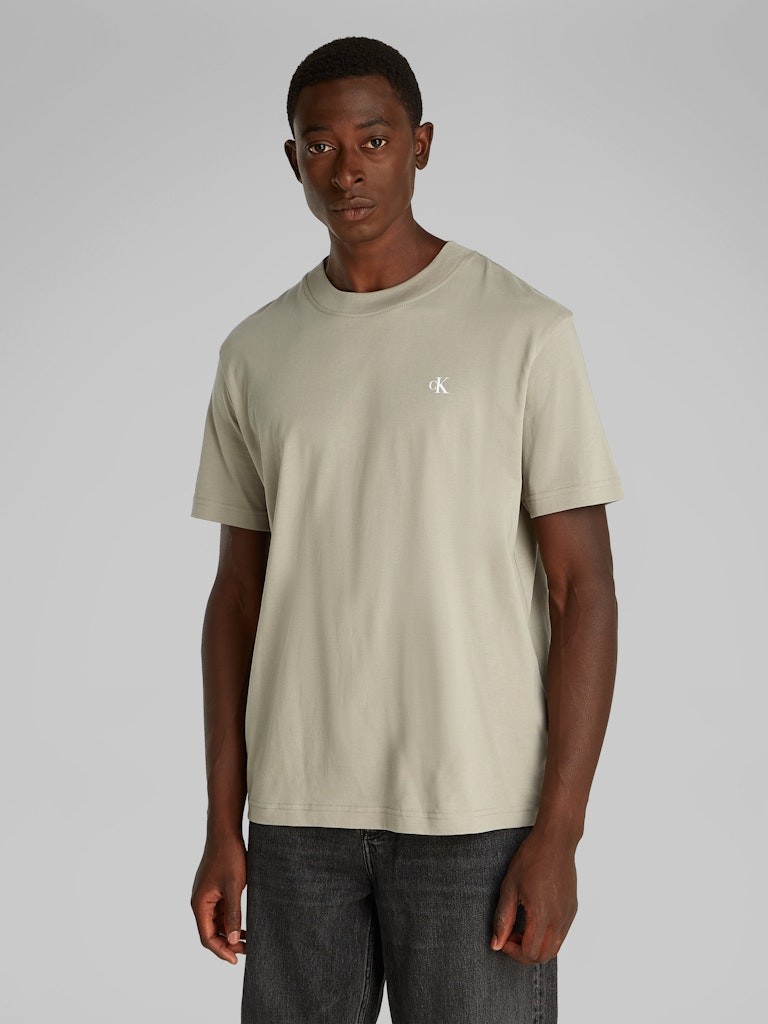 Calvin Klein Rejeneratif Pamuk Vizon Erkek Kısa Kollu T-Shirt - J30J327523PCZ