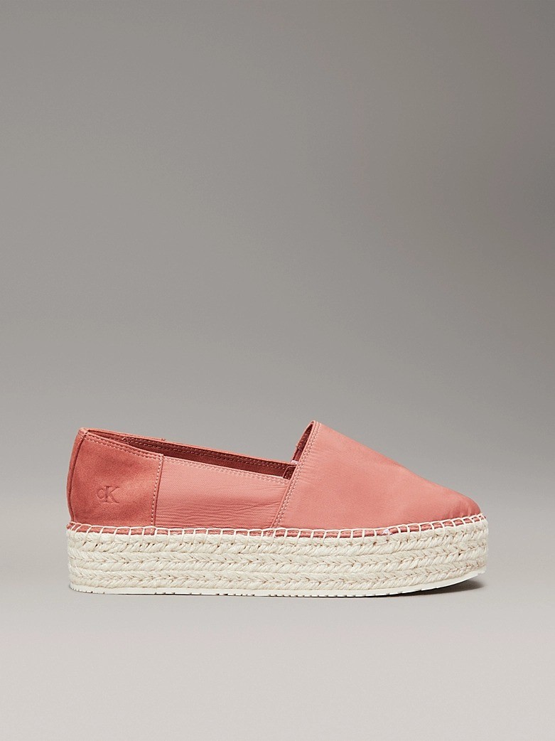 Calvin Klein Pamuk Pembe Kadın Espadril Ayakkabı - YW0YW01736GAM
