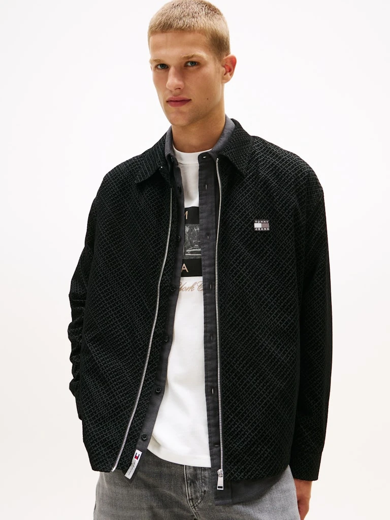 Tommy Hilfiger Erkek Rahat Kesim Siyah Gömlek