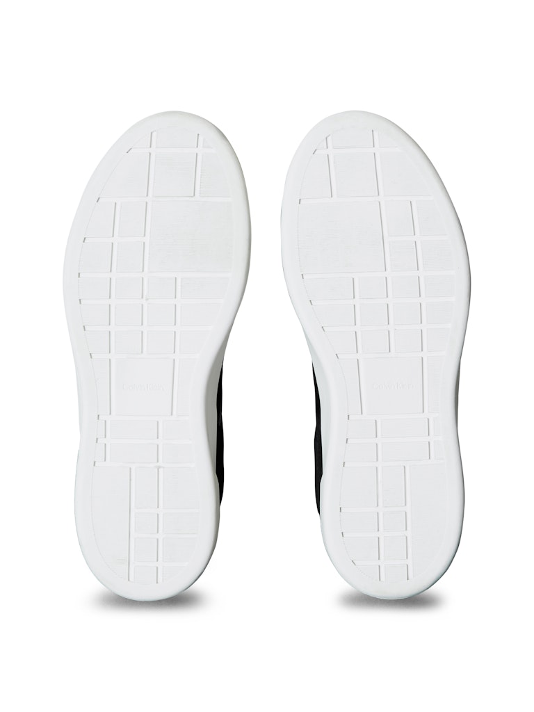 Calvin Klein Kadın Deri Basket Siyah Sneakers