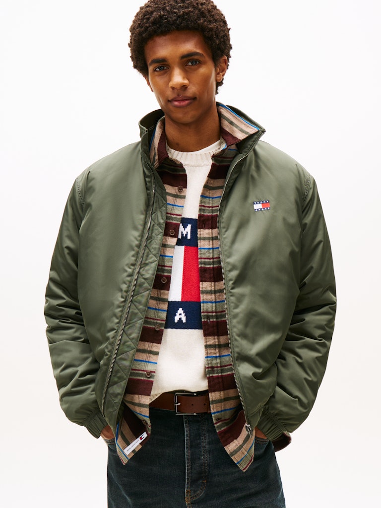 Tommy Hilfiger Erkek Yeşil  Padded  Mont
