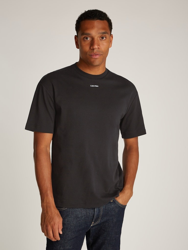 Calvin Klein Rejeneratif Pamuk Siyah Erkek Kısa Kollu T-Shirt - K10K112487BEH