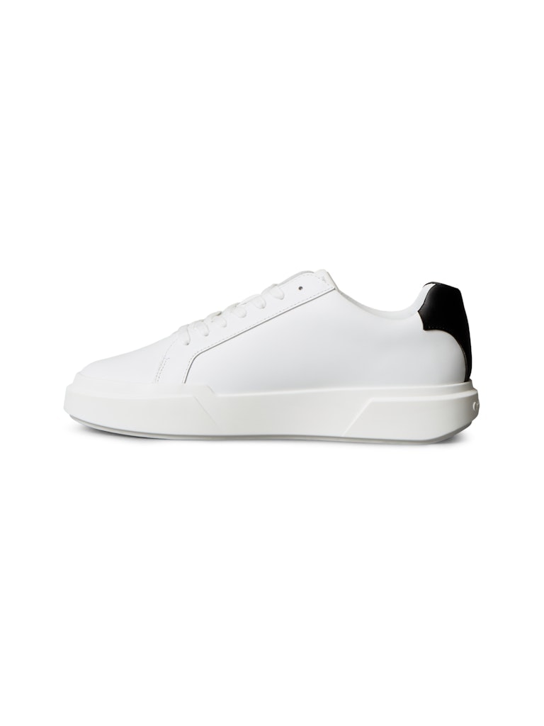 Calvin Klein Erkek Beyaz Deri Kısa Taban Chunky Sneakers