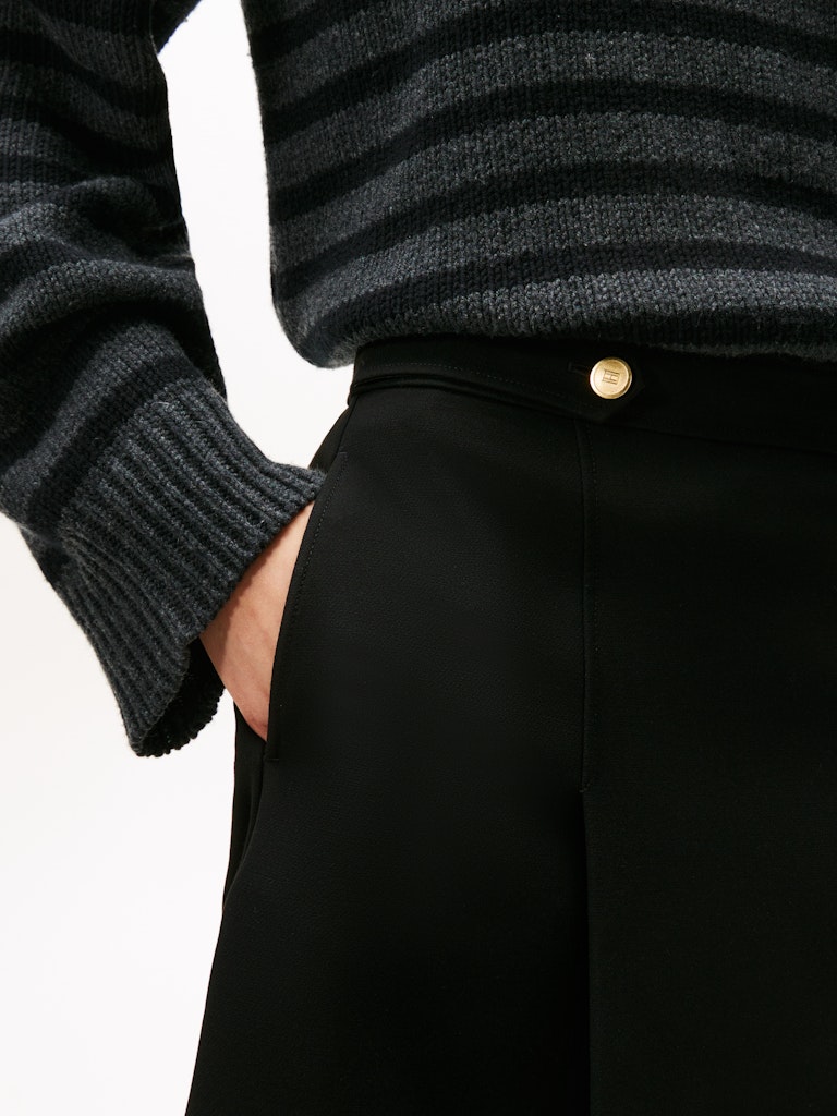 Tommy Hilfiger Kadın Siyah Uzun Etek