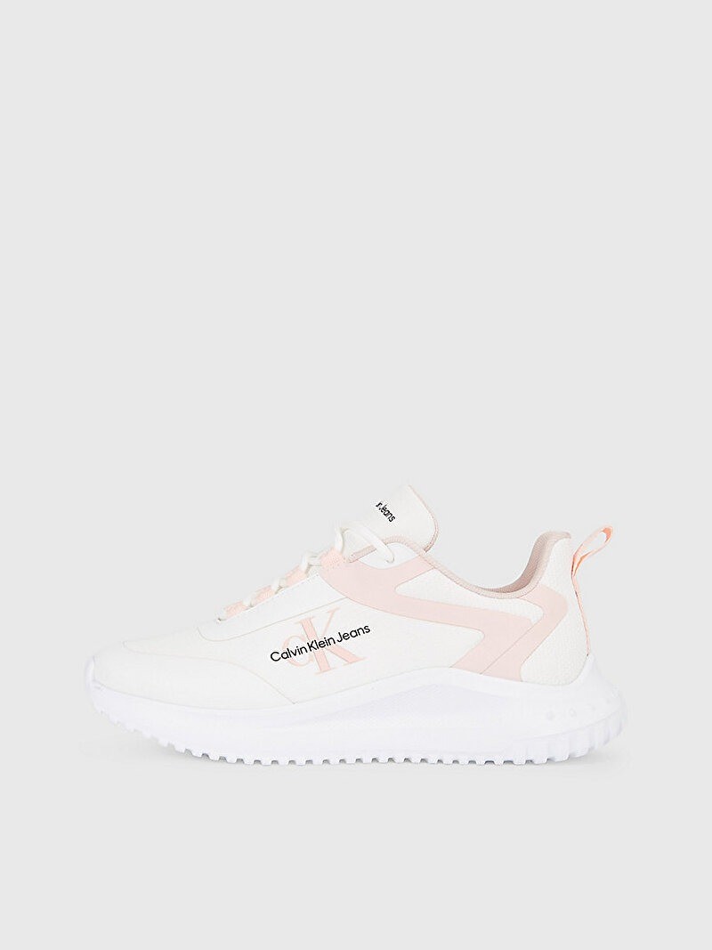 Calvin Klein Beyaz Kadın Kısa Taban Sneakers - YW0YW0144201V