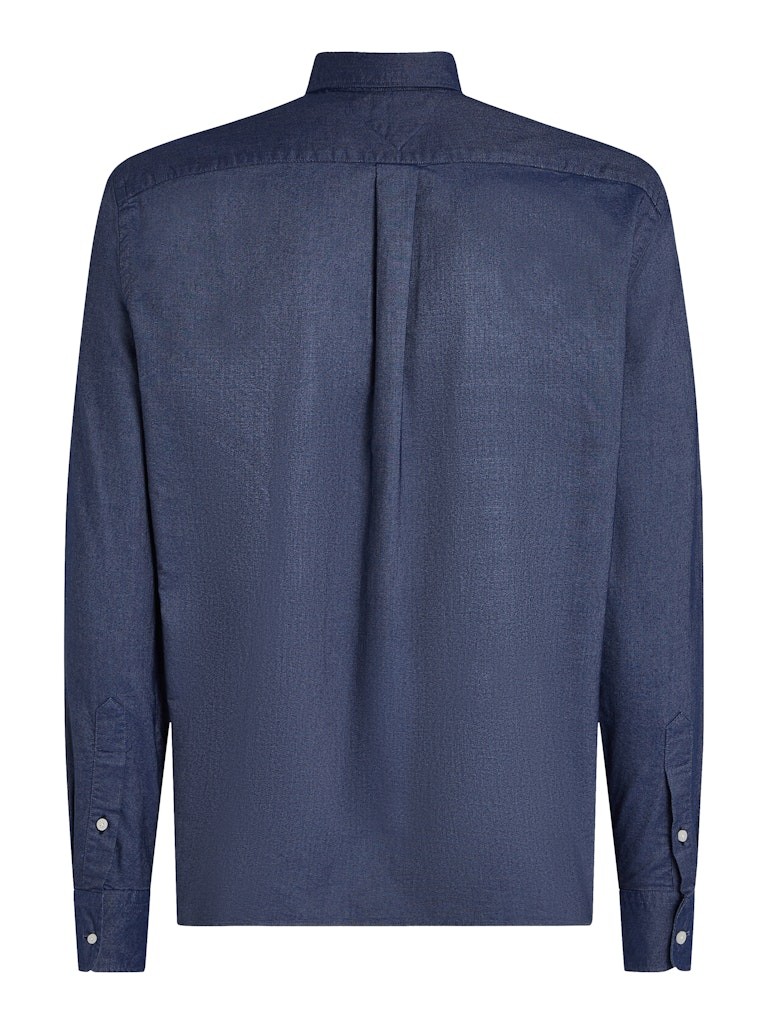 Tommy Hilfiger Oxford Lacivert Erkek Uzun Kollu Gömlek - MW0MW35774DW5