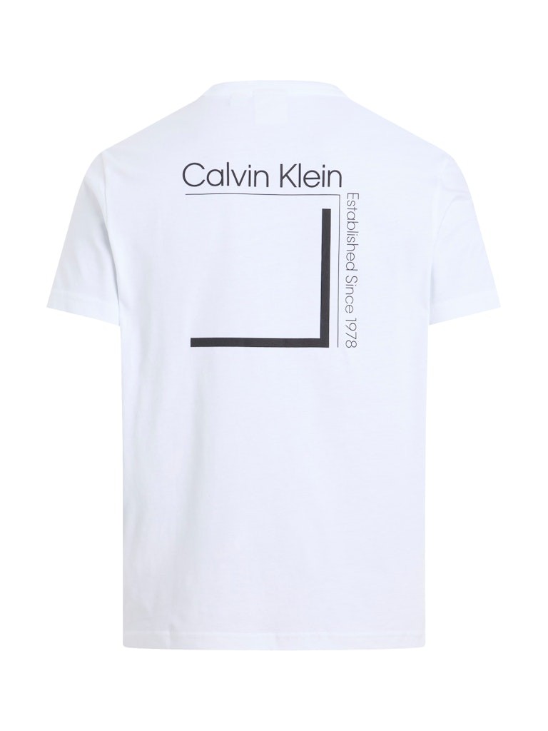 Calvin Klein Rejeneratif Pamuk Beyaz Erkek Kısa Kollu T-Shirt - K10K114152YAF