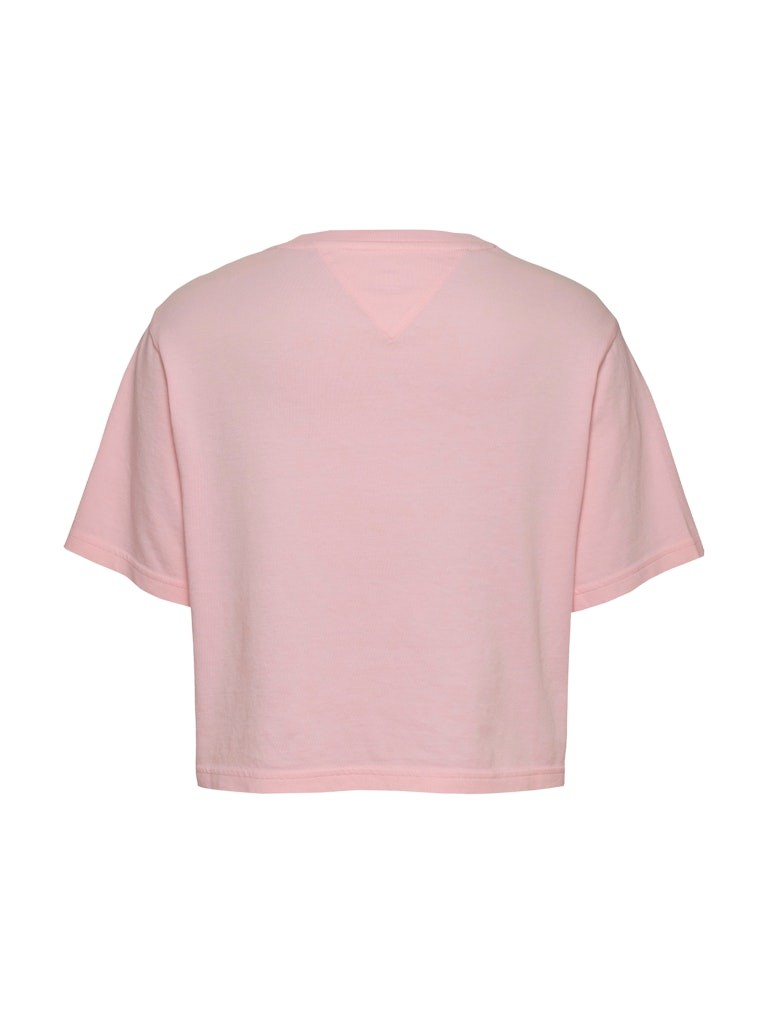 Tommy Hilfiger Rejeneratif Pamuk PEMBE Kadın Kısa Kollu T-Shirt - DW0DW20326TH3