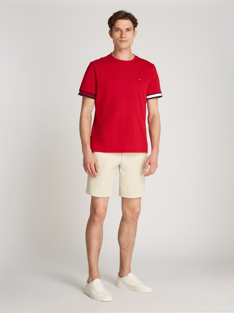 Tommy Hilfiger Pamuk Kırmızı Erkek Kısa Kollu T-Shirt