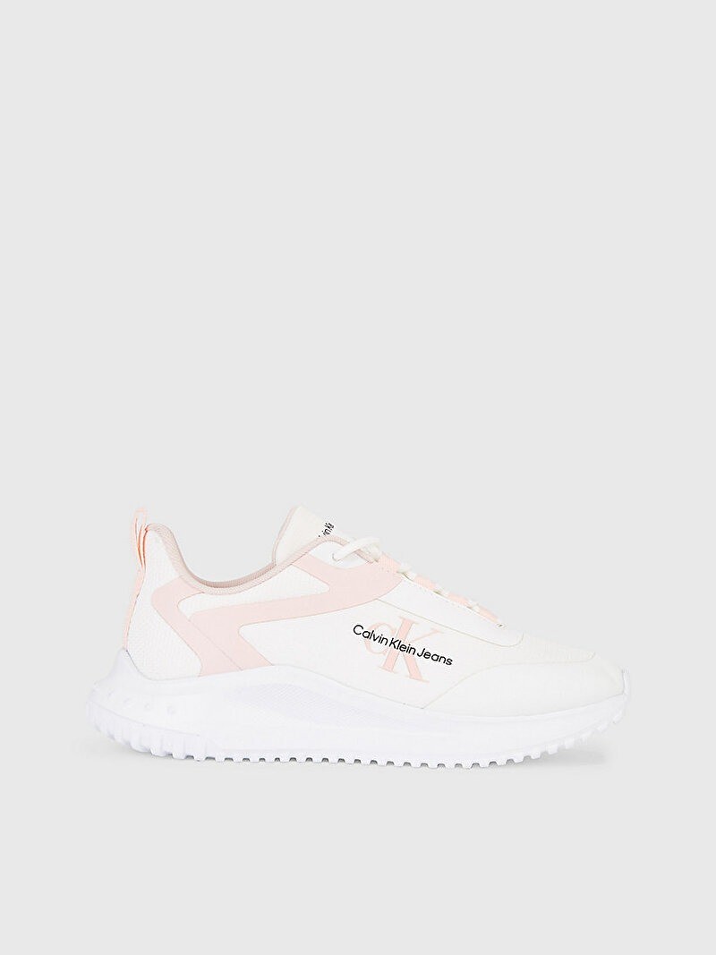 Calvin Klein Beyaz Kadın Kısa Taban Sneakers - YW0YW0144201V