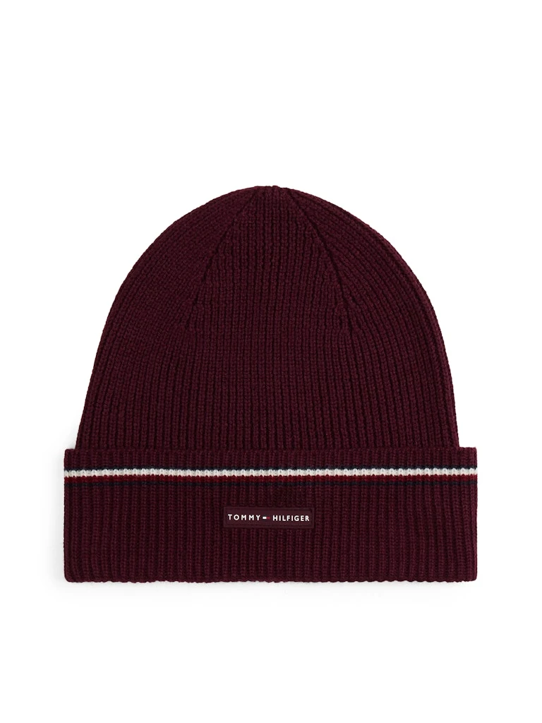 Tommy Hilfiger Erkek Bordo Bere Şapka
