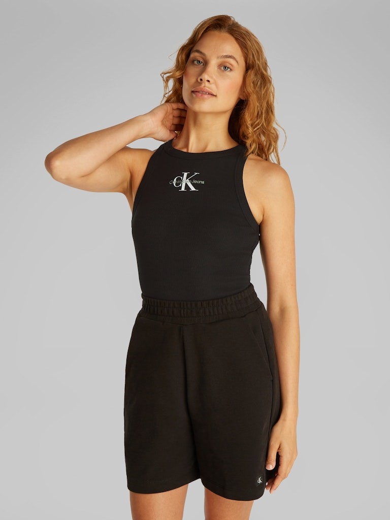 Calvin Klein Rejeneratif Pamuk Siyah Kadın Kolsuz T-shirt - J20J225301BEH