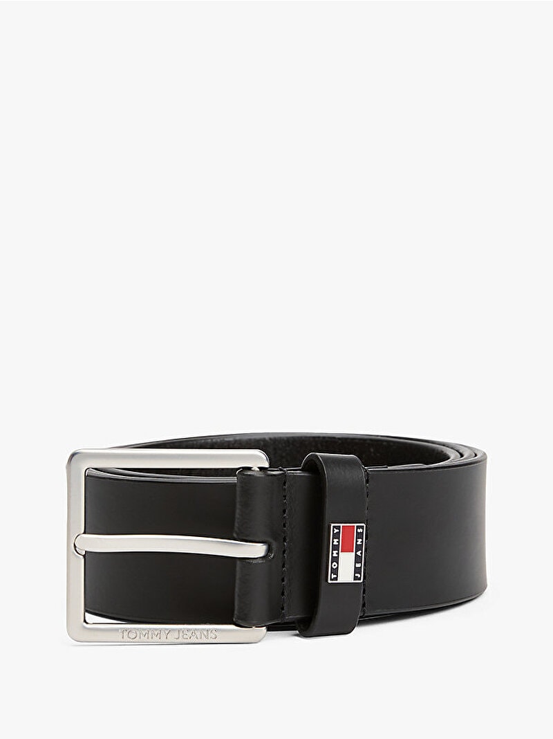 Tommy Hilfiger Erkek Siyah Tjm Flag 4.0CM Kemer