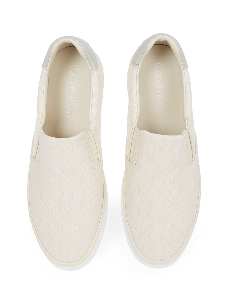 Calvin Klein Bej Kadın Kısa Taban Sneakers - HW0HW024110F8