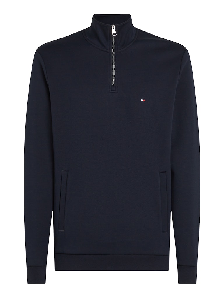 Tommy Hilfiger Erkek Yarım Fermuar Lacivert Sweatshirt