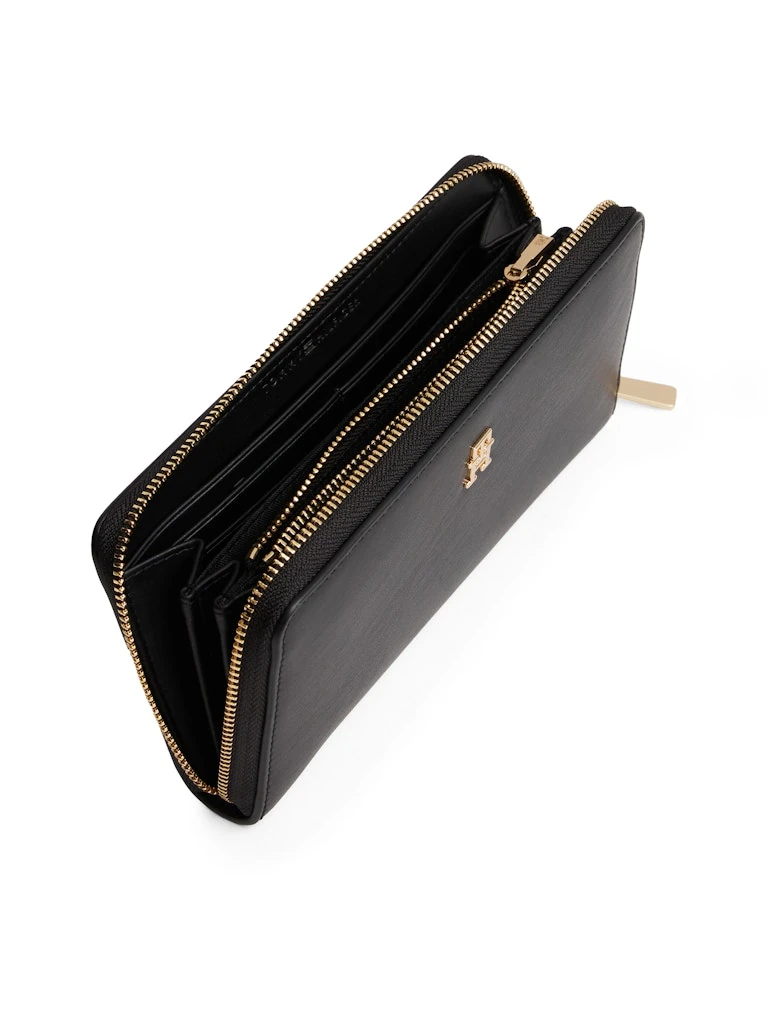 Tommy Hilfiger Kadın Siyah Fermuarlı Cüzdan